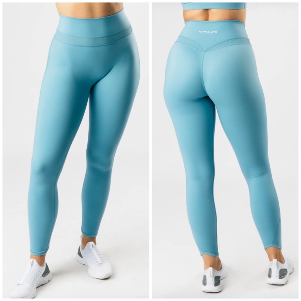 Alphalete Alphalux Carolina Blue Harmony Leggings